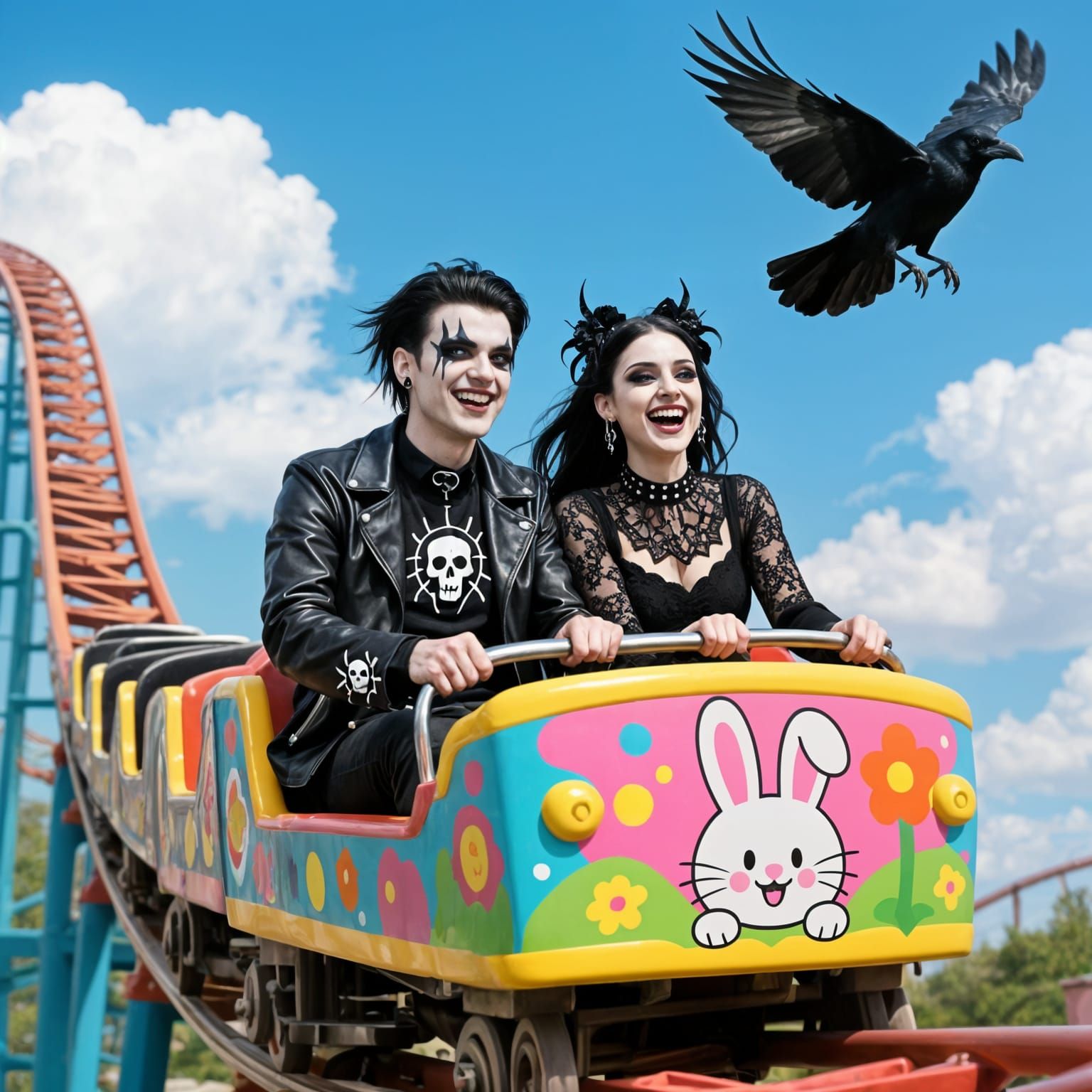 Riding the bunny rollercoaster.