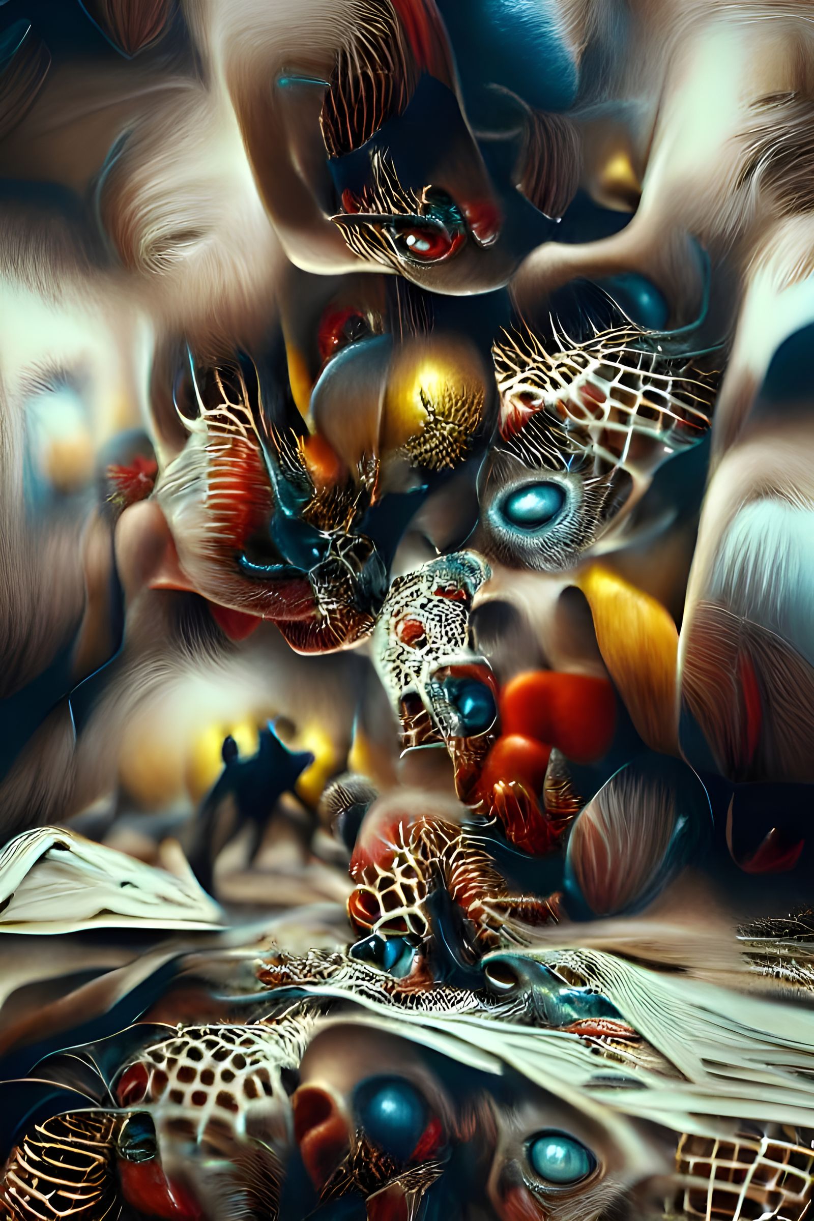 Violent Ambush in Shadows: Digital Illustration