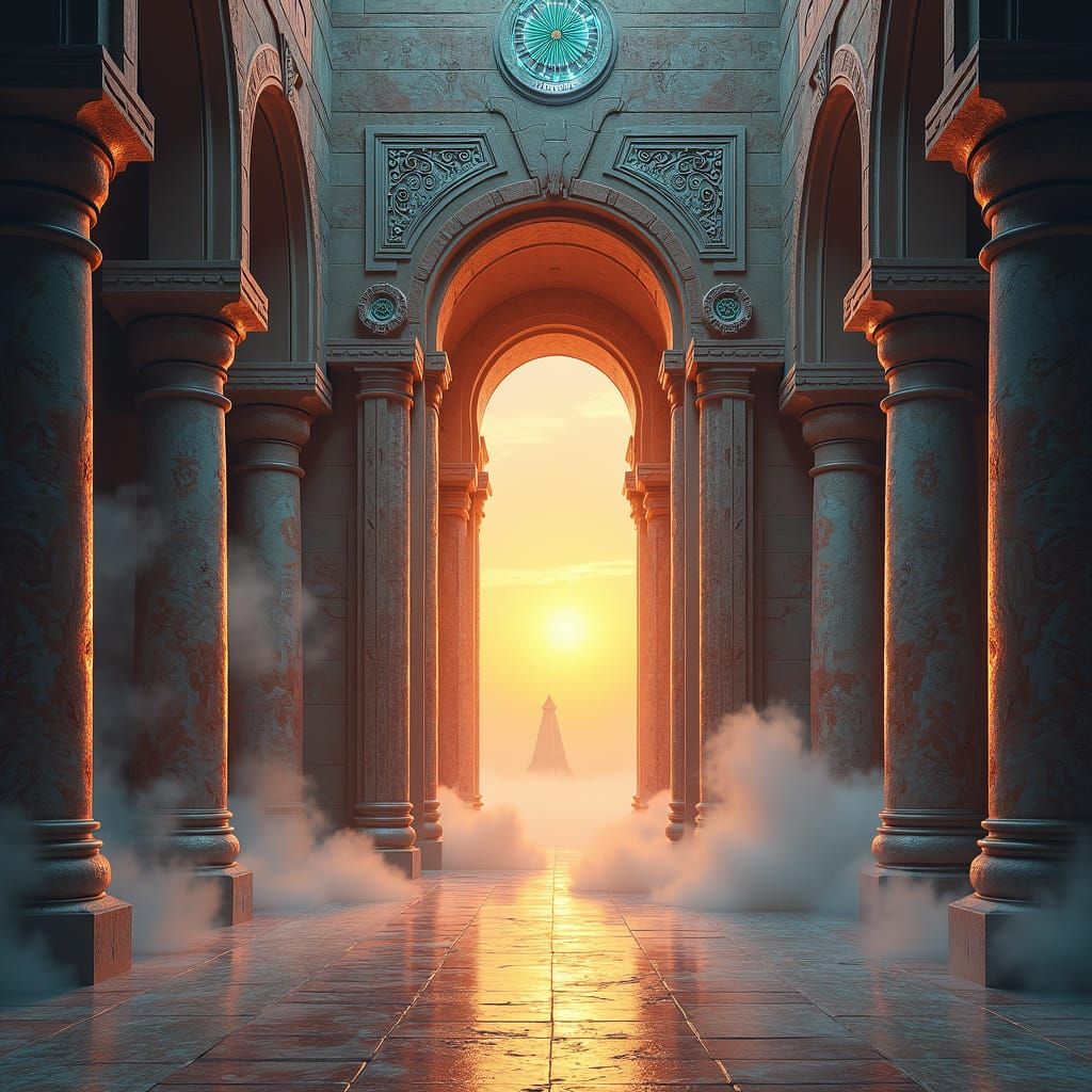 Fantasy Temple Entrance: Dreams, Greed, and Magic