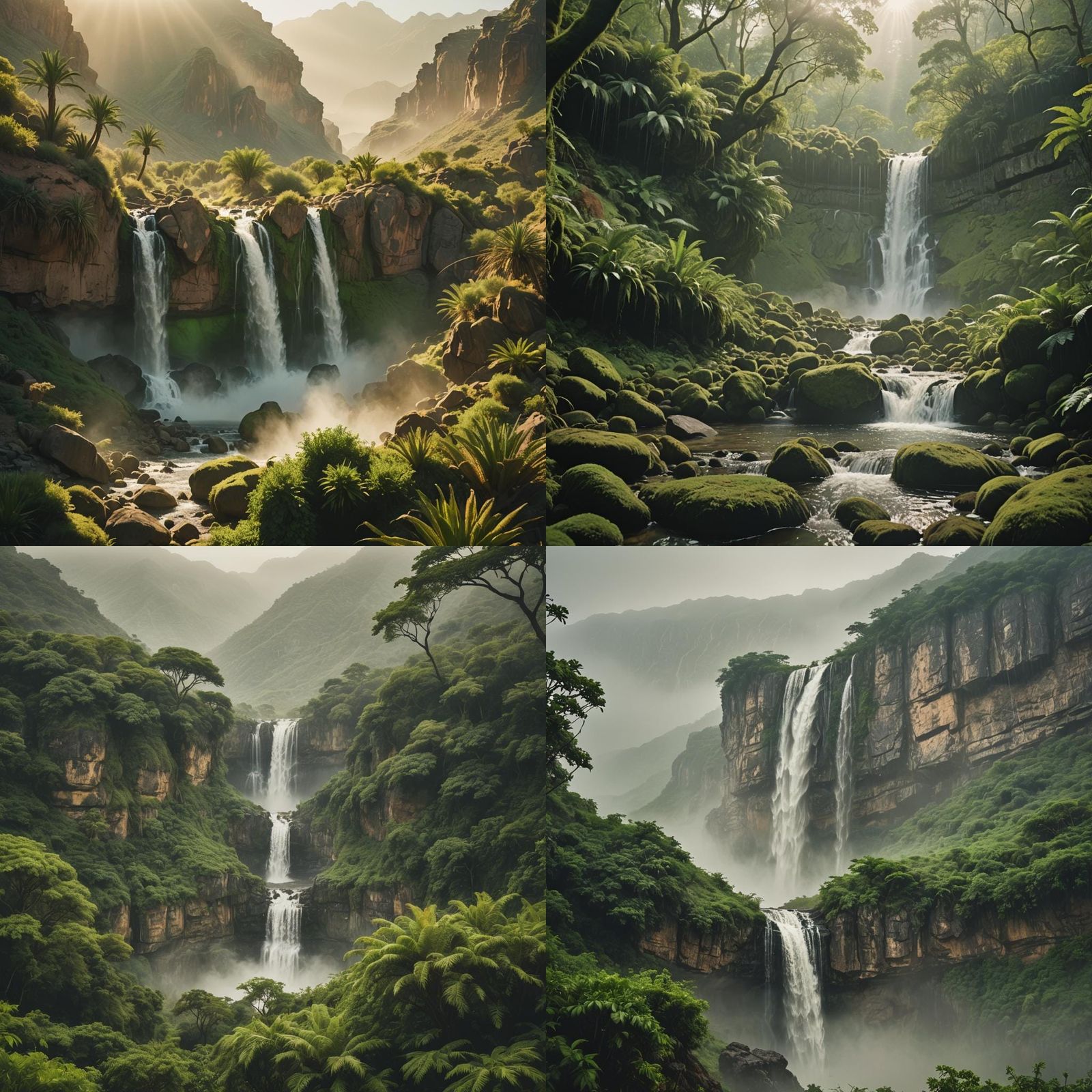 Lush Green Oasis in Salalah During Khareef Season