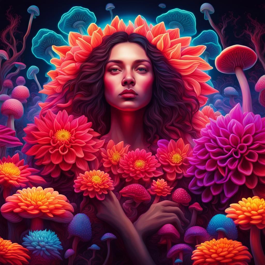 Beautiful Dalia in the Dahlia's