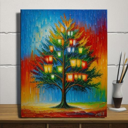 Neo-Impressionist Expressionist Oil Painting