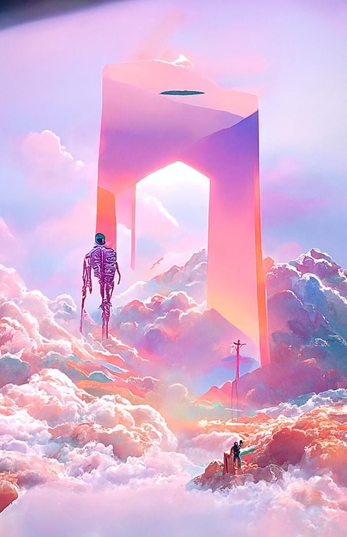 Digital Afterlife: A Hyperdetailed Psychedelic Vision