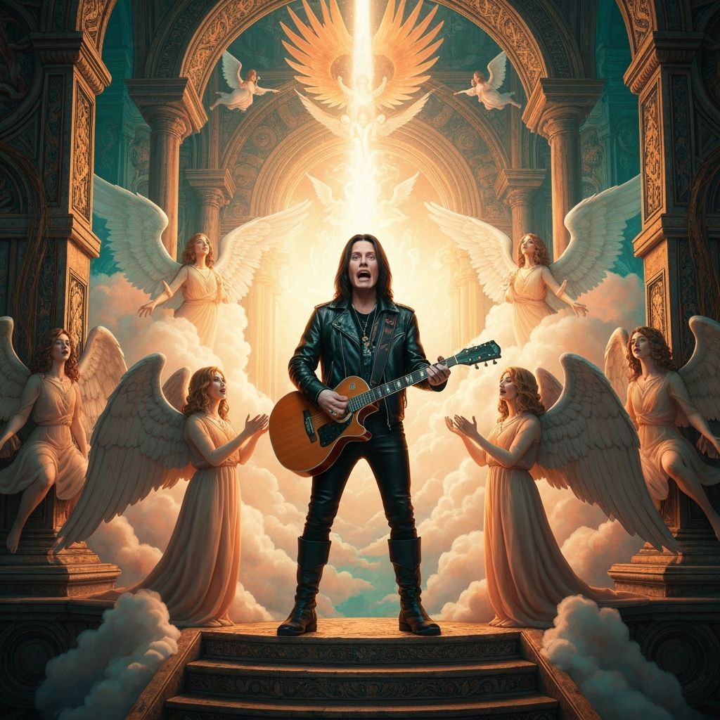 Ozzy Osbourne Teaching Angels Harmony, Digital Art