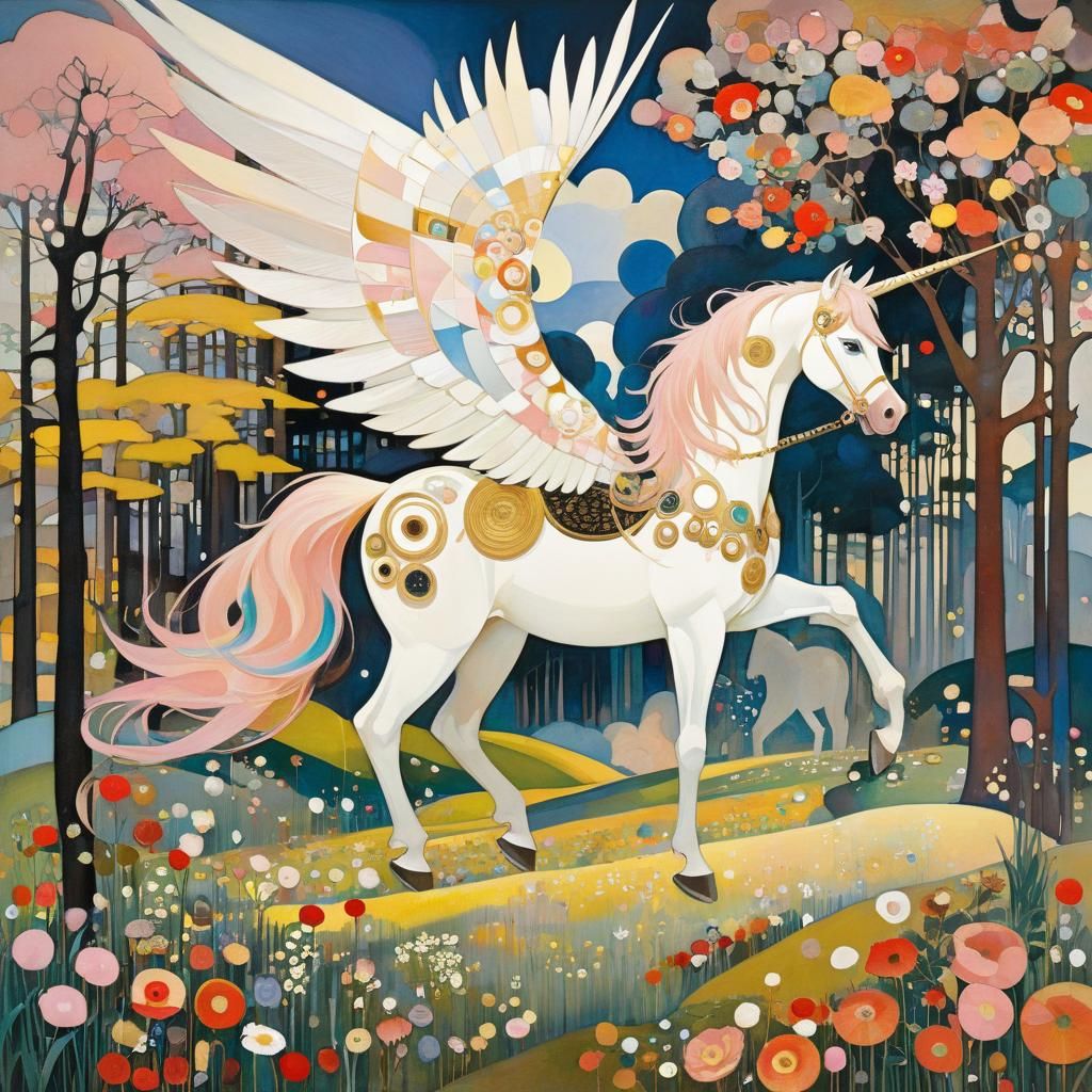 Epic Pegasus in Pastel Colors