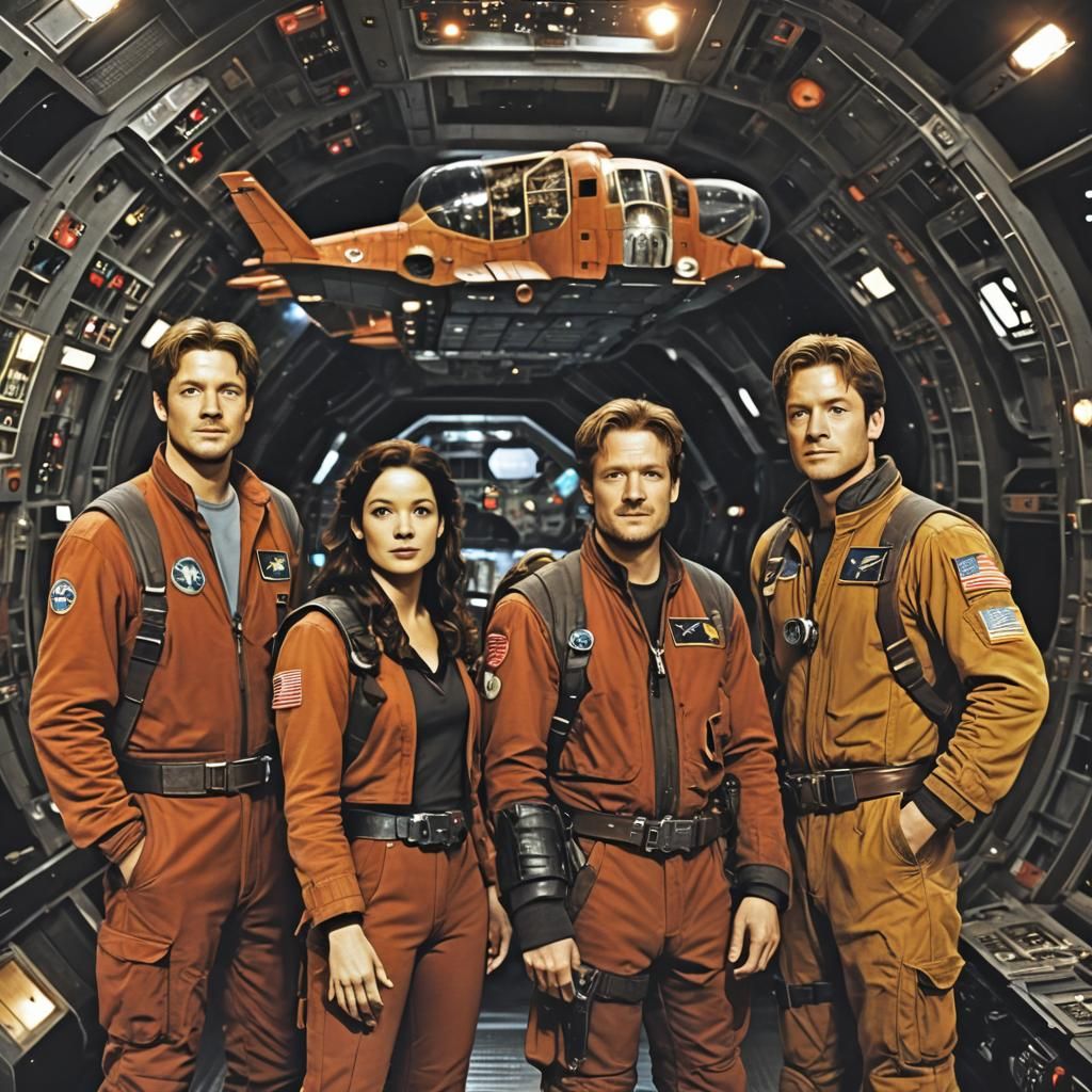 Firefly's Reaver Ship Cruises Through the Cosmos