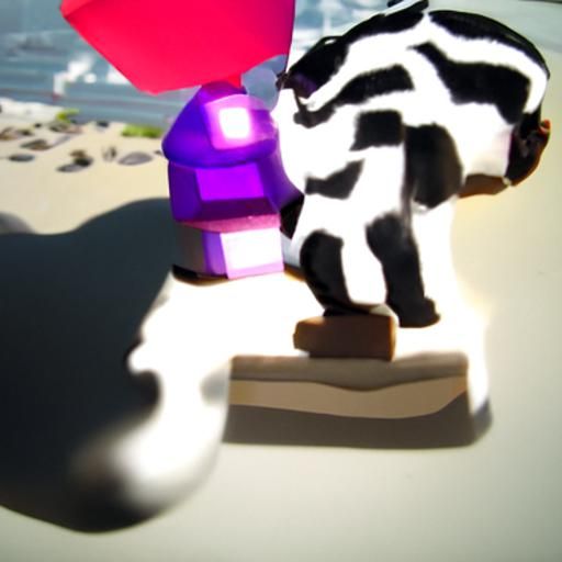 Minecraft Cowboy Mario on Zebra Island