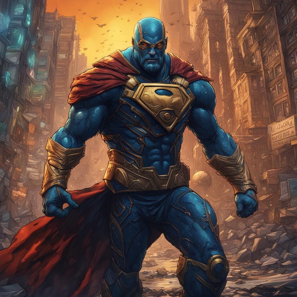 Comic Book Hero Meets Cinematic Self: Detailed Matte Paintin...