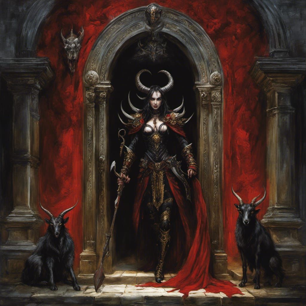 Scarlet Devil with Ram Legs and Trident