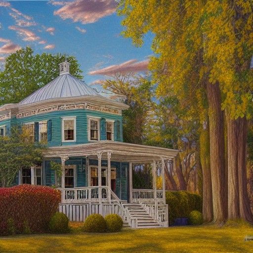 Stars Hollow Painting in Romantic Style