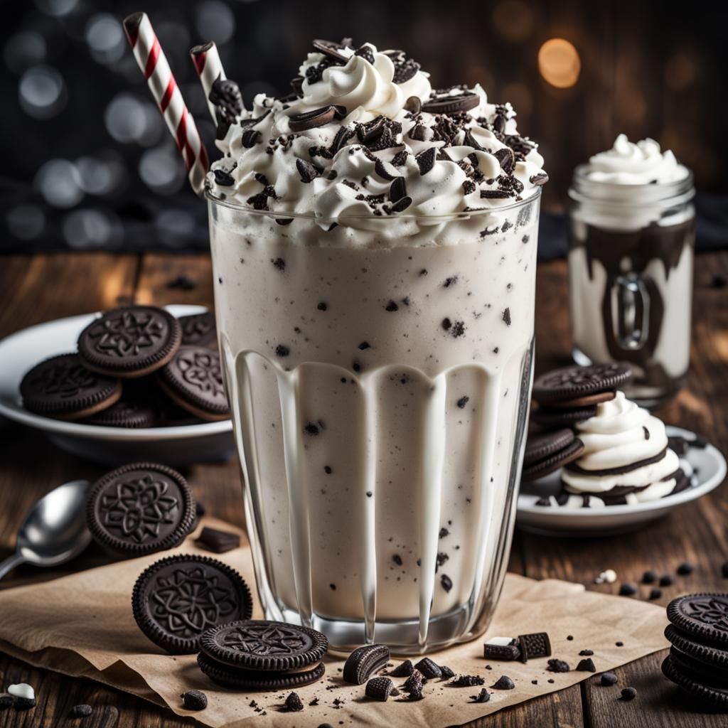 Cookies and cream milkshake