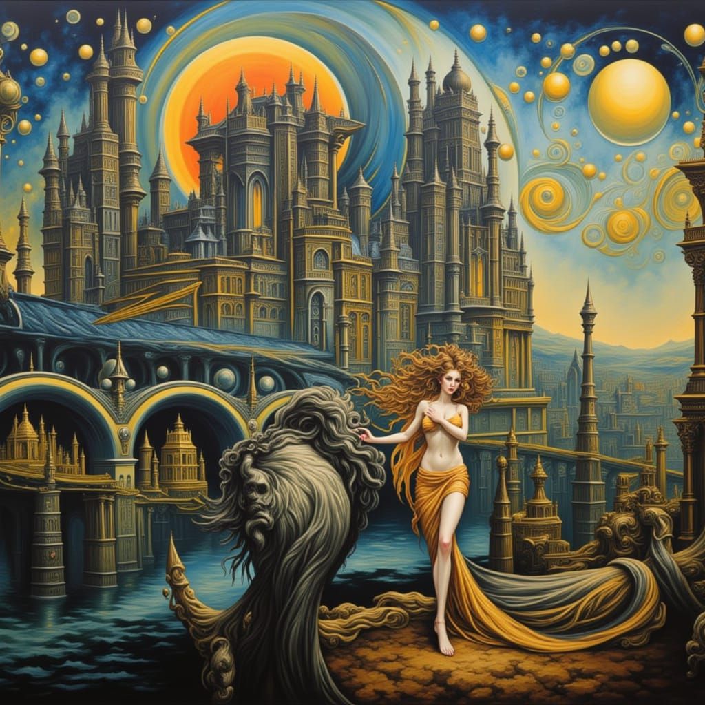 Abstract Time-Themed Composition