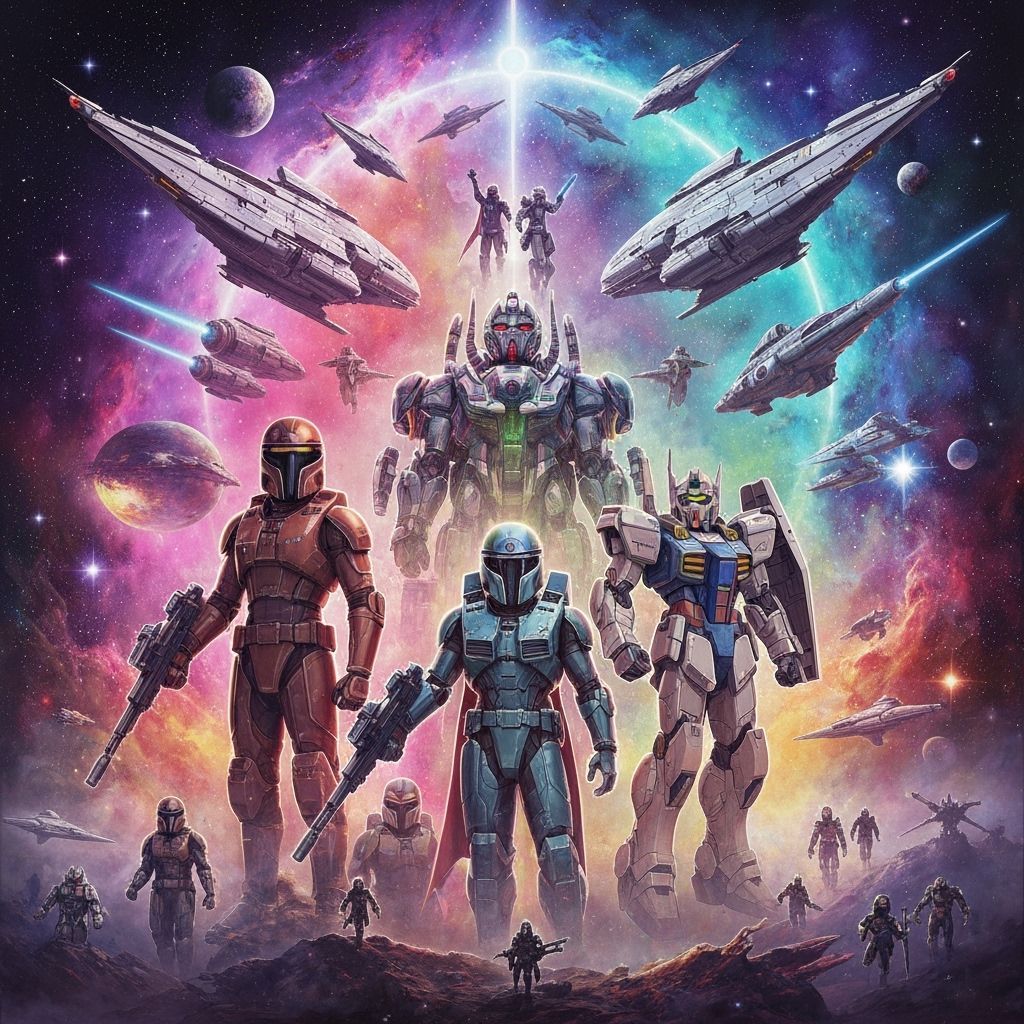 Star Wars Halo Gundam Hybrid: Mystical Fantasy Art