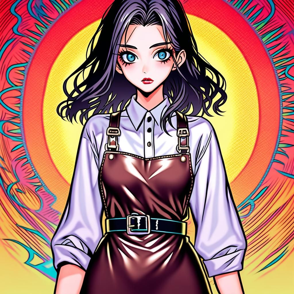 Figure in Leather Apron Looking Down