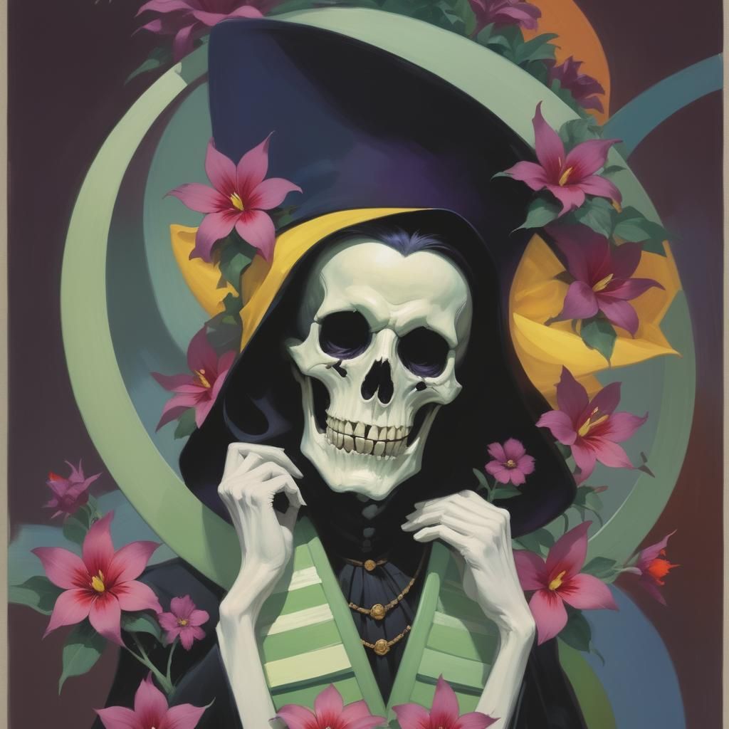 Sinister Vibrant Flowers in Detailed Rendering