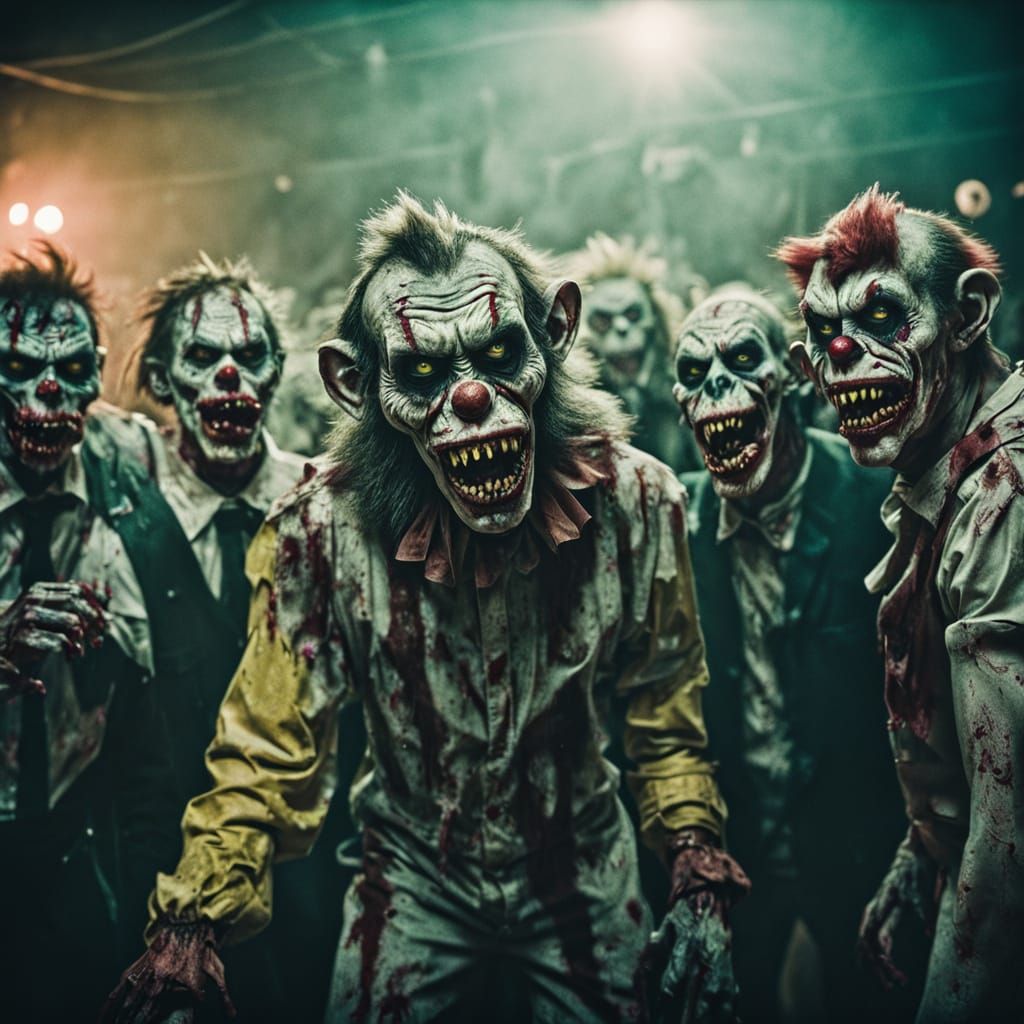 Cinematic Zombie Monkey Monster Clown Dance Party