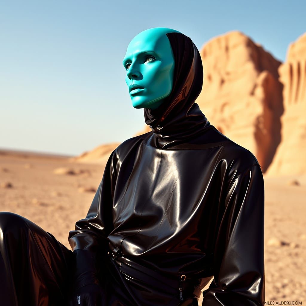 Vibrant Fashion Editorial in Rick Owens Style
