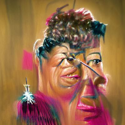 Elegant Portrait Reminiscent of Jazz Singer