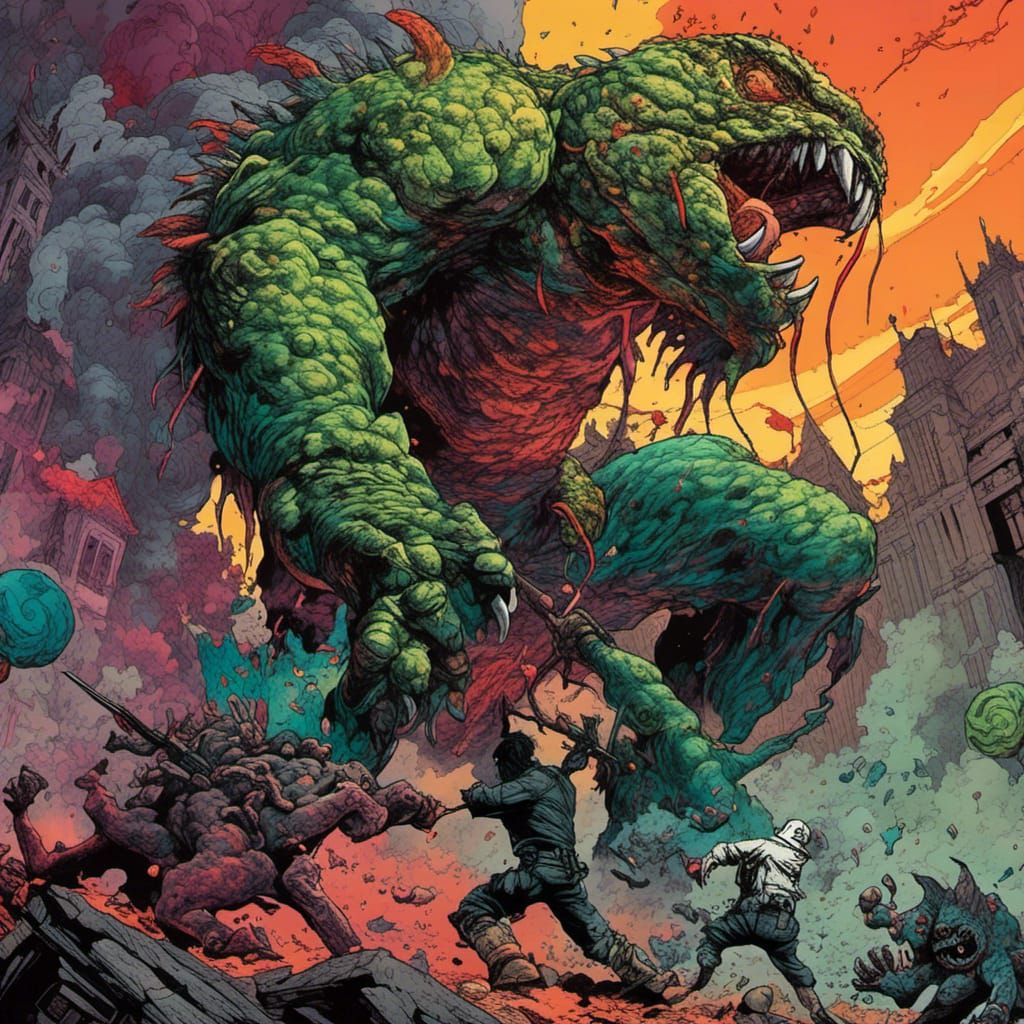 Monster attack! 👹 Place 19th/70  3.23 out of 5 - Action Drama Effekt 7th Only Lora "Strong Expression" Challenge hosted...