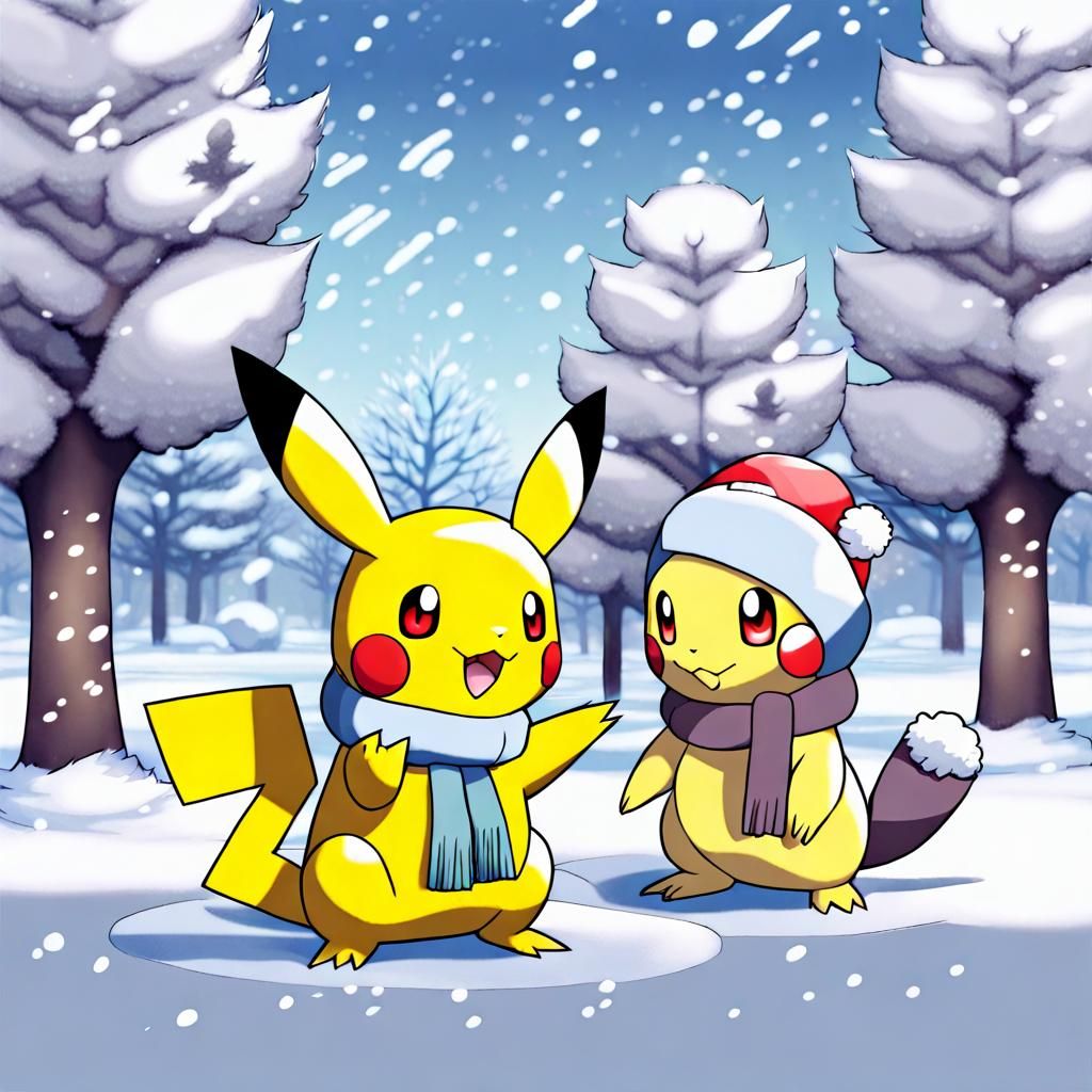 Cute Winter Pokemon Character Design