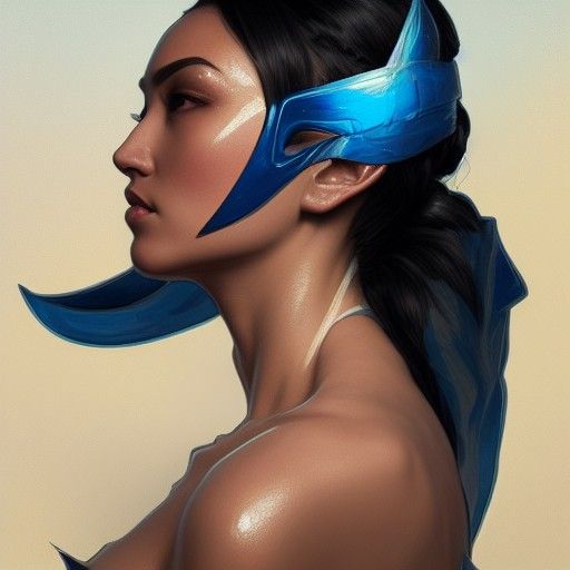 Hyperdetailed Portrait of Kitana with Dynamic Lighting
