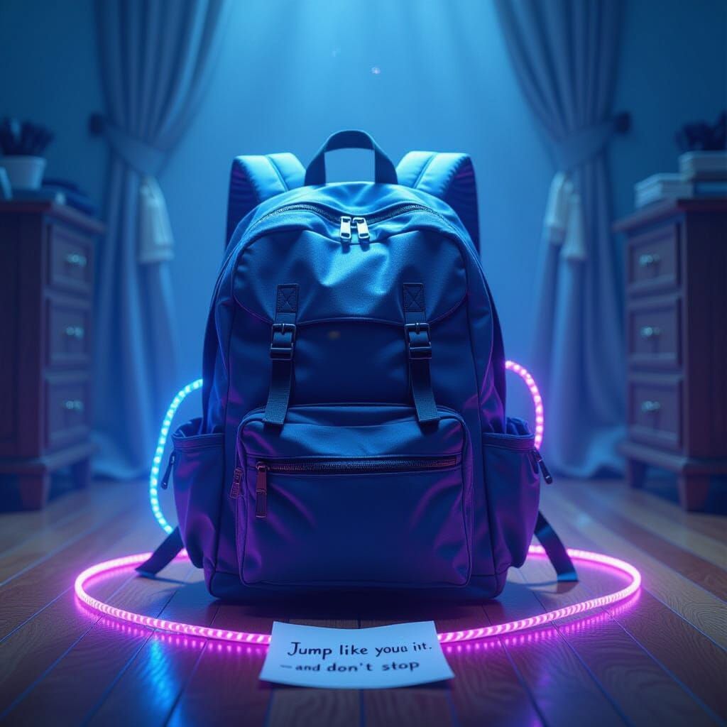 Magical Backpack with Invisible Jump Rope