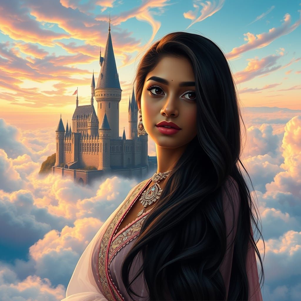 Ethereal Indian Beauty in Enchanted Castle