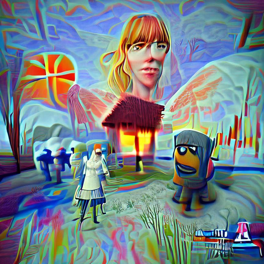 Biblically Accurate Angel in Expressionist Style