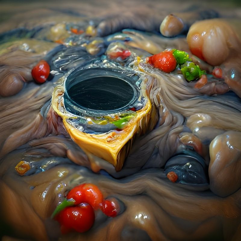 Bottomless Pit in the Universe: Oil Painting