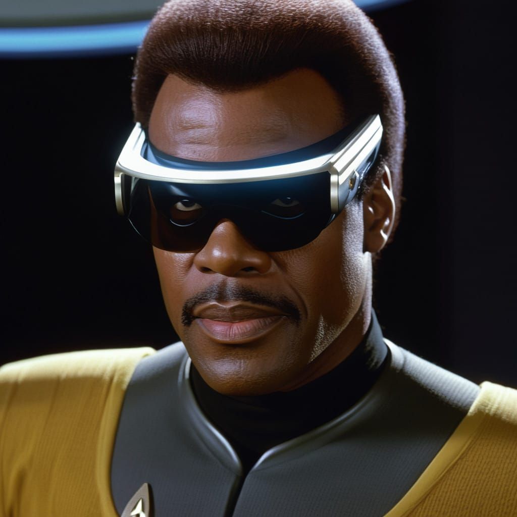 Geordi La Forge in Advanced Visor