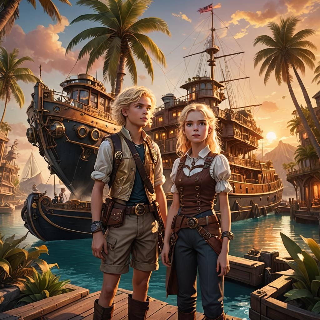 Steampunk Adventure on a Fantastical Island