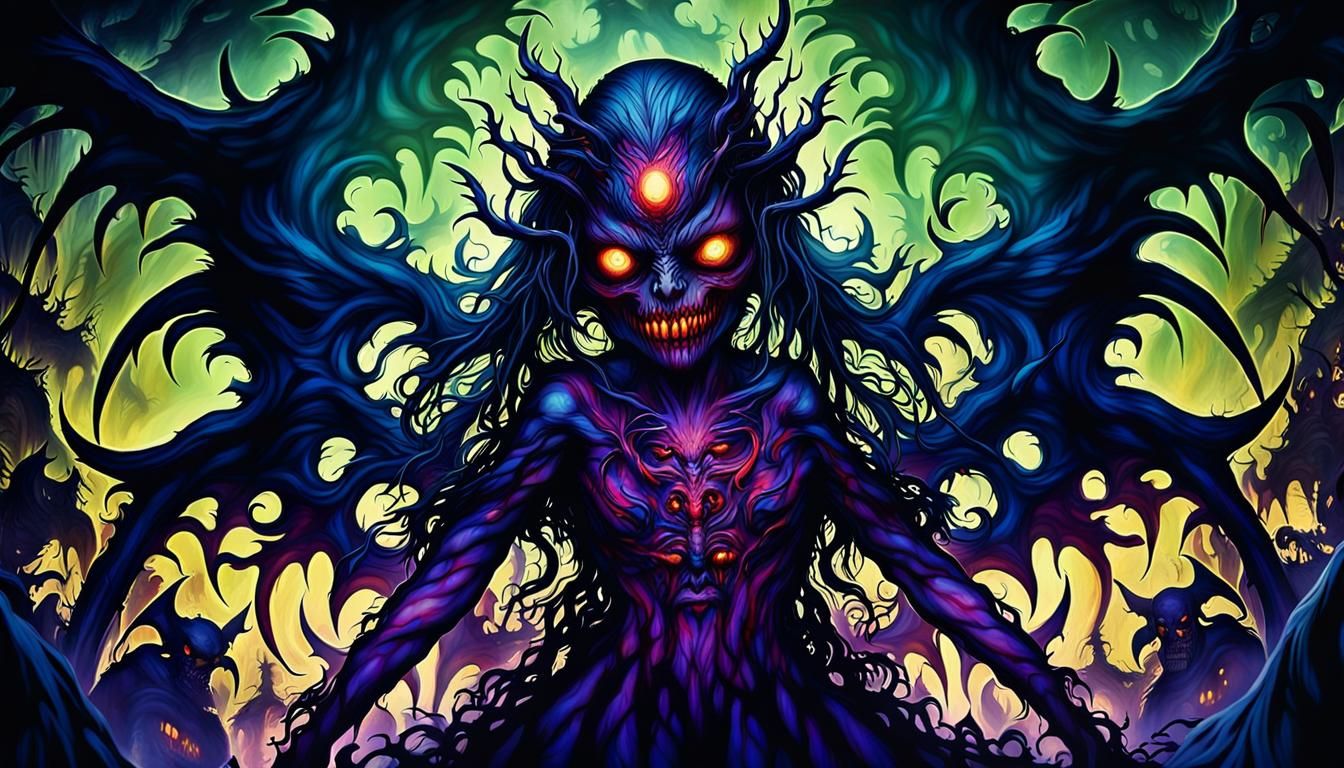 Bloody Banshee in Dark Horror Concept Art