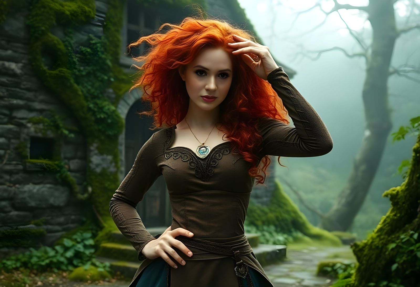 DISNEY PRINCESS : KAREN GILLAN AS MERIDA