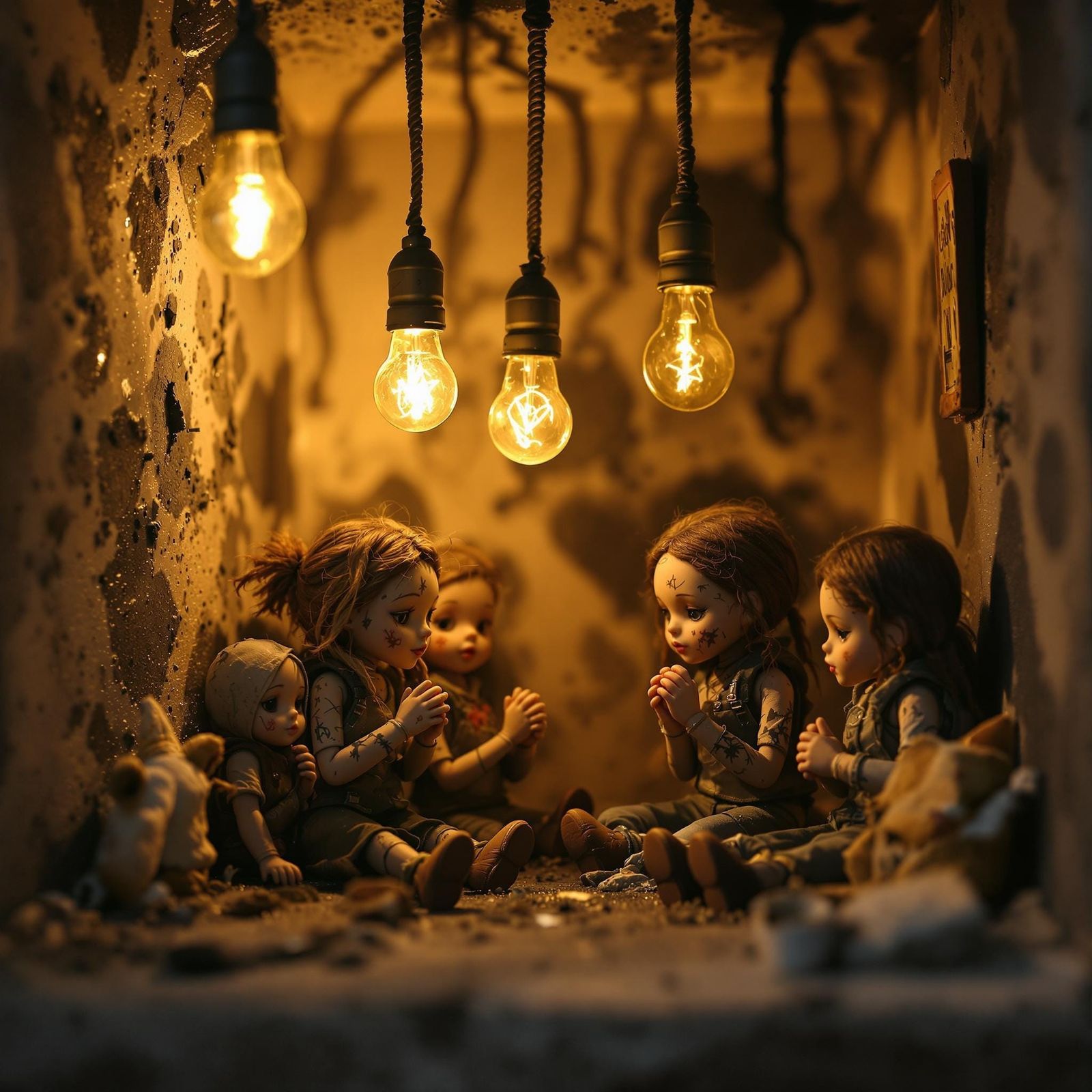 Miniature Homeless Shelters in a Gritty, Whimsical Atmospher...