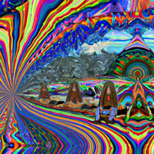 AI Generated Visualization of a DMT Experience