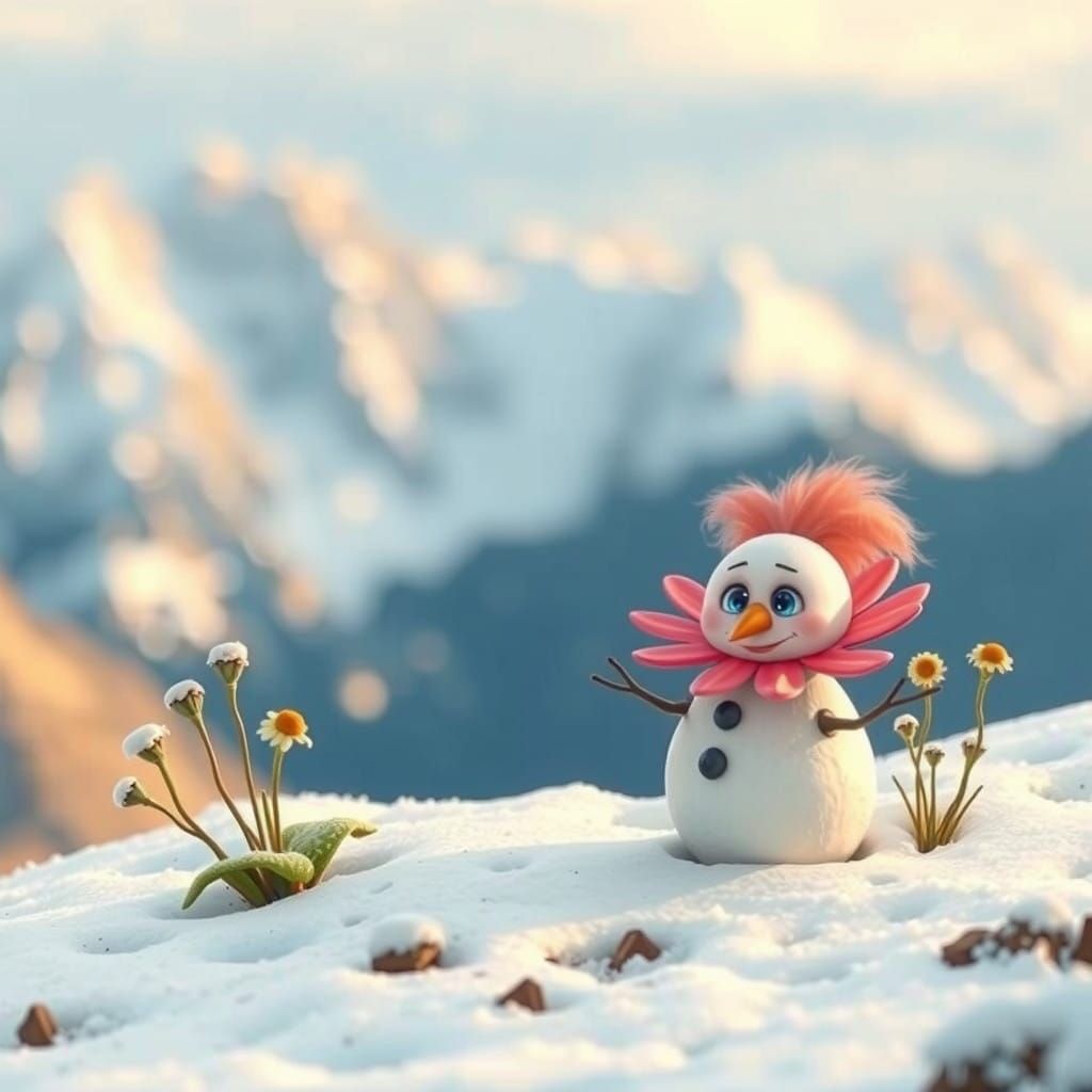 Cute Flower Creature Hunts the Abominable Snowman in Frozen...