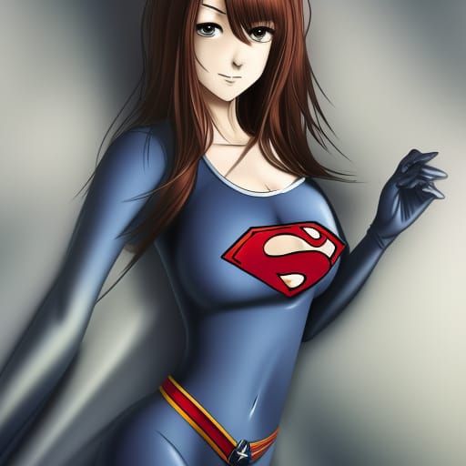 Anime Style Portrait of a Beautiful Woman