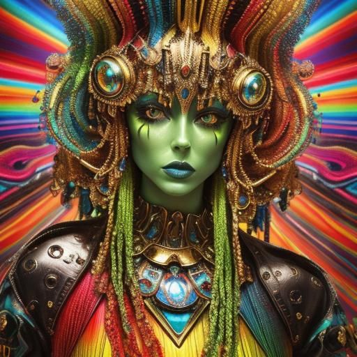 Psychedelic Surrealism in Vibrant Colors