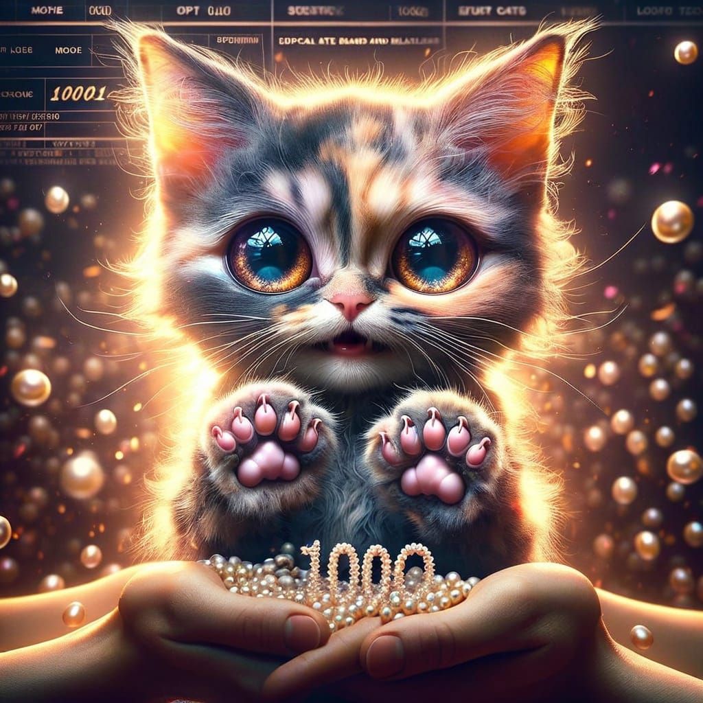 Abstract Black and White Blend Art