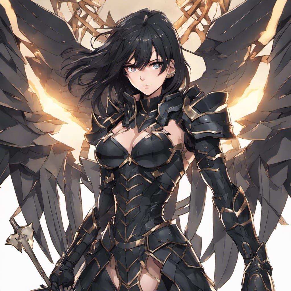 Black Valkyrie in Anime Style