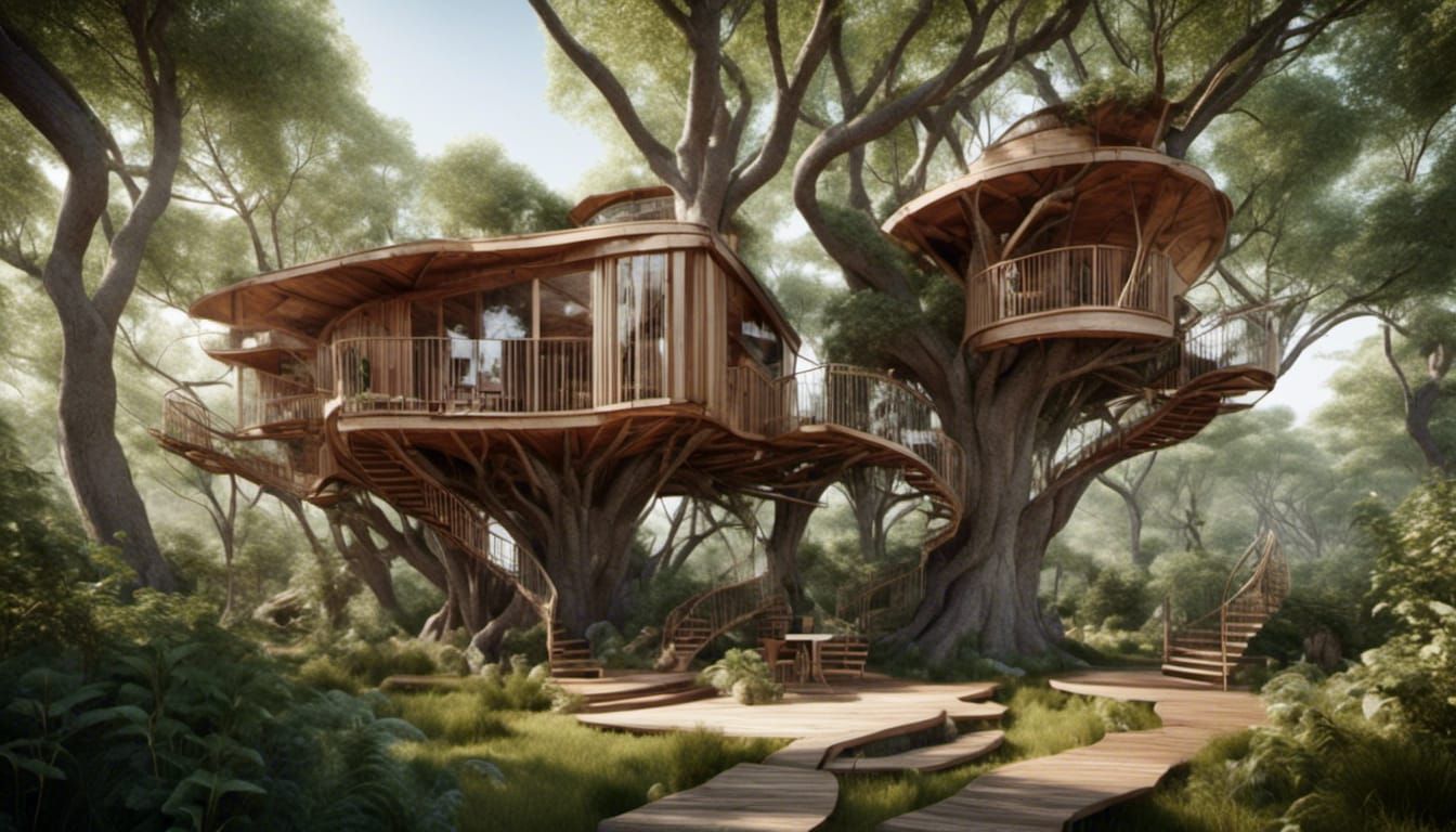 Treehouse Architectural Floor Plan Design