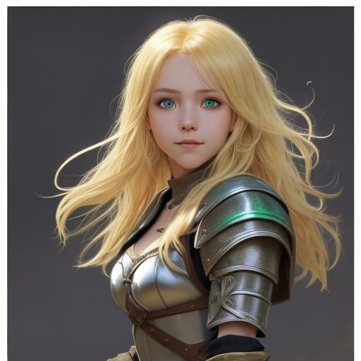 Joyous Halfling Thief in Anime Style