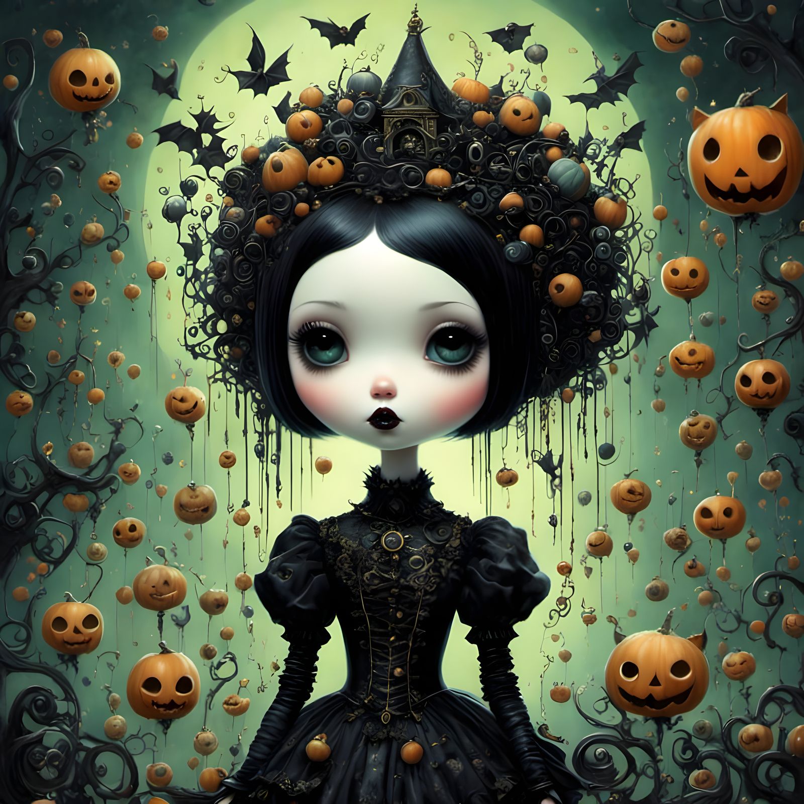 A touch of halloween cute spooky