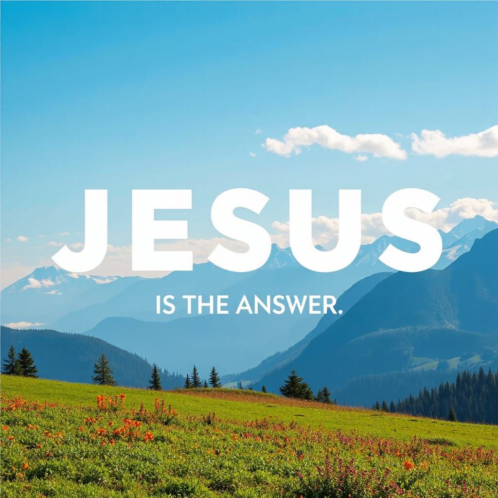 Inspirational Landscape with a Message of Hope