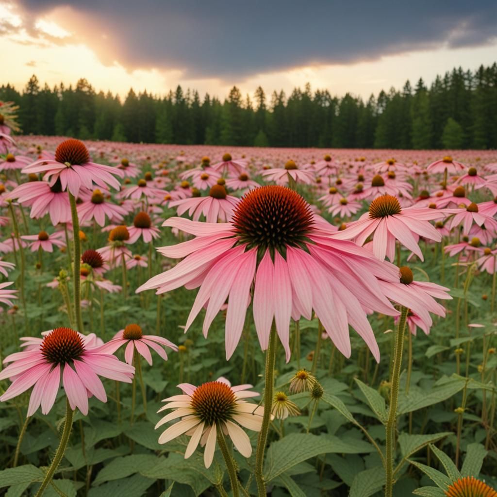 coneflower field
