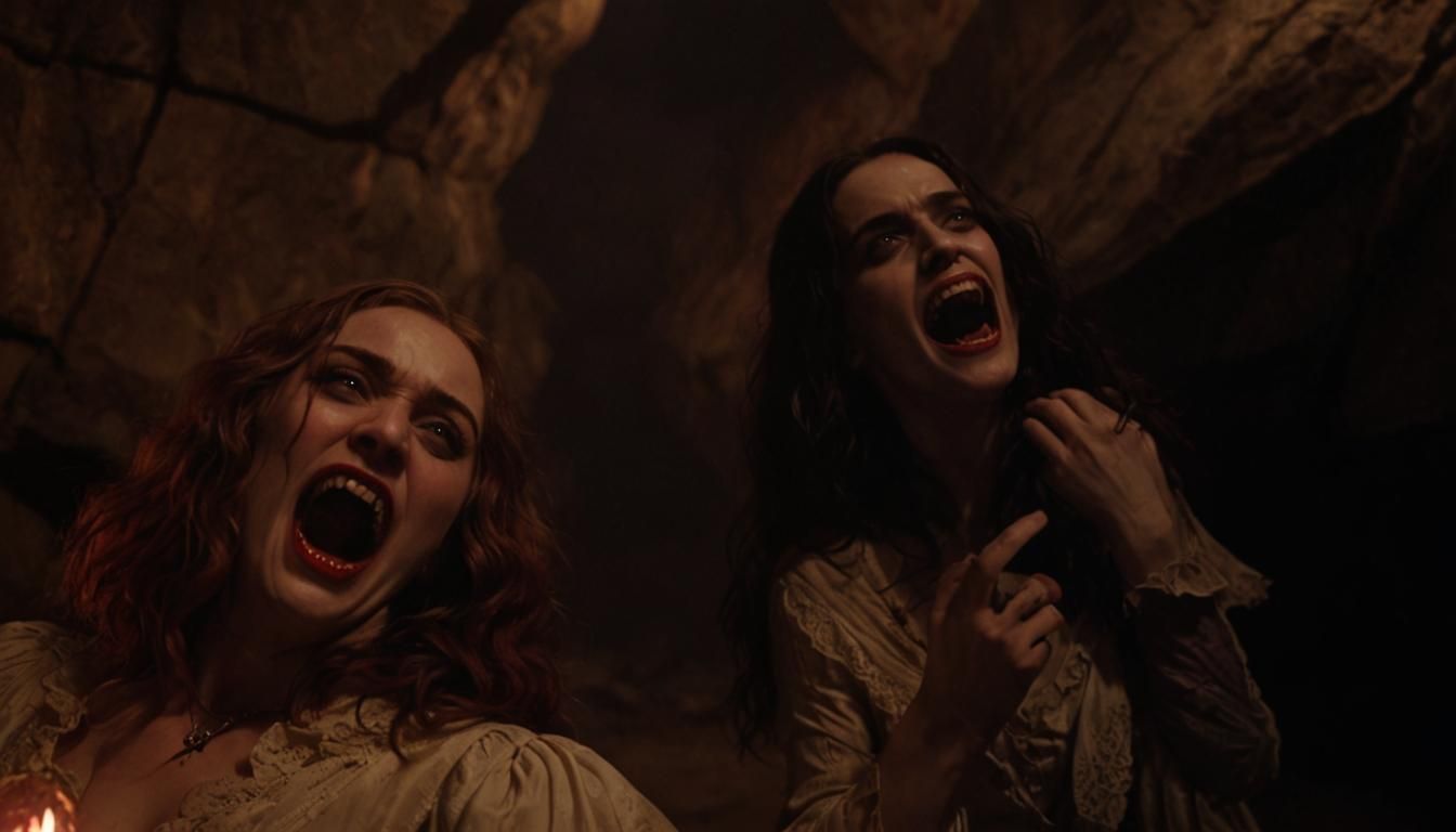 Ethereal Vampiric Portraits of Ashley Johnson and Bella Rams...