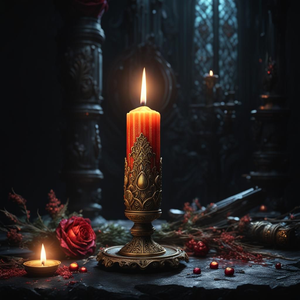 Russia Grief Candle: Detailed Matte Painting