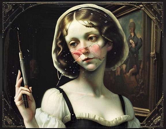 Sample classic art, music, or literature and inject your own...