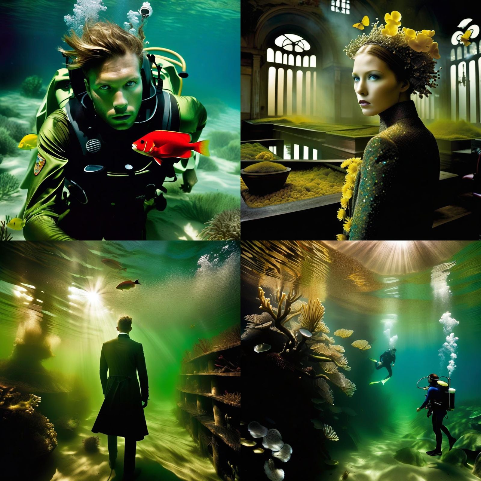 Ethereal Underwater Scene as Fine Art Photography