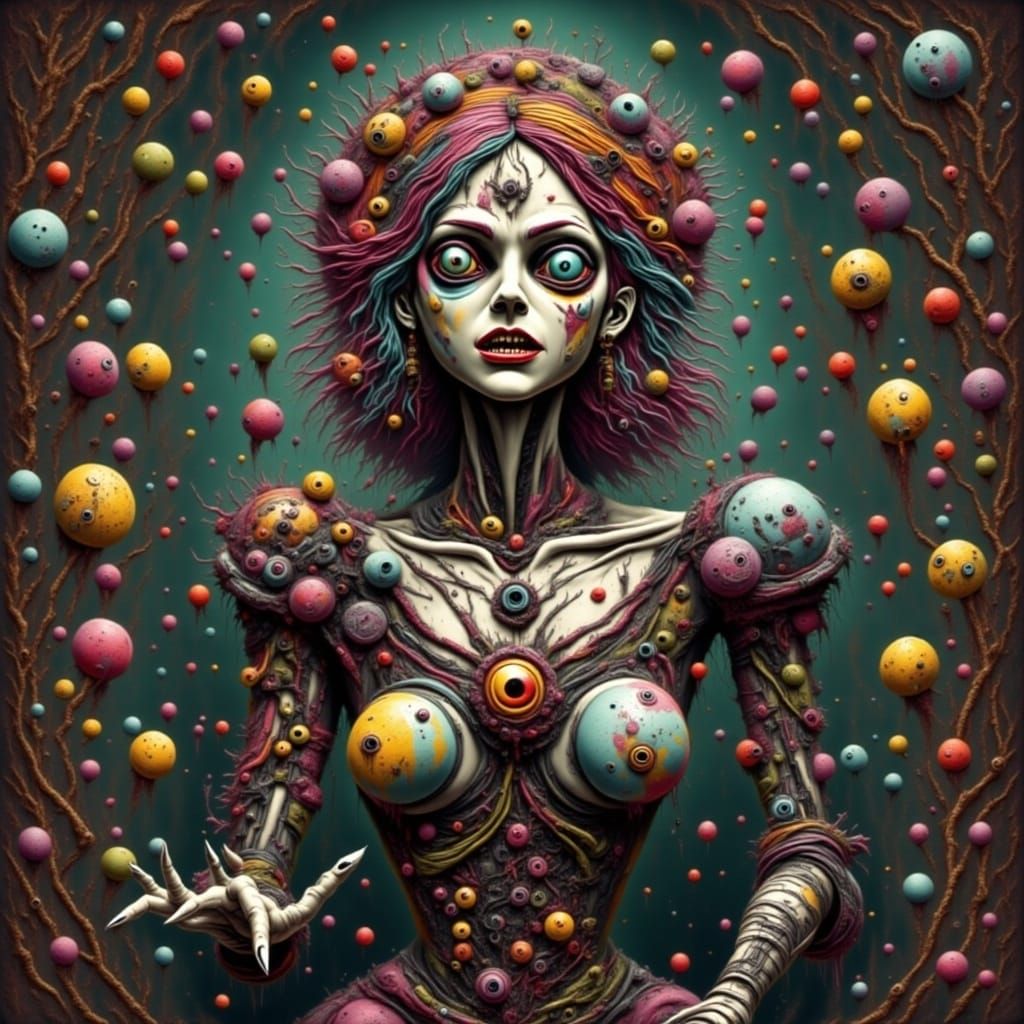 Cyberpunk Alice in Wonderland Tea Party